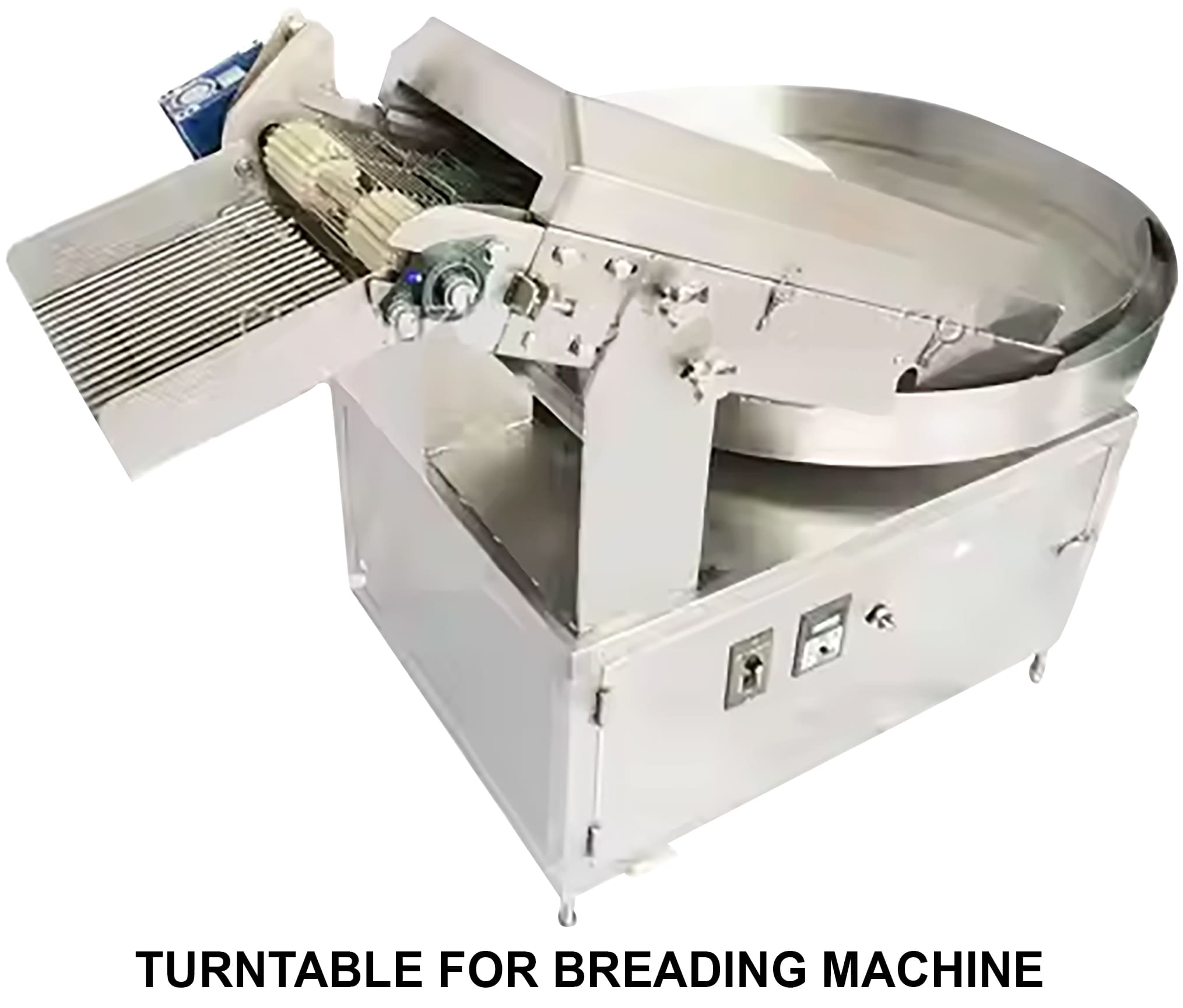 Turntable for breading machine